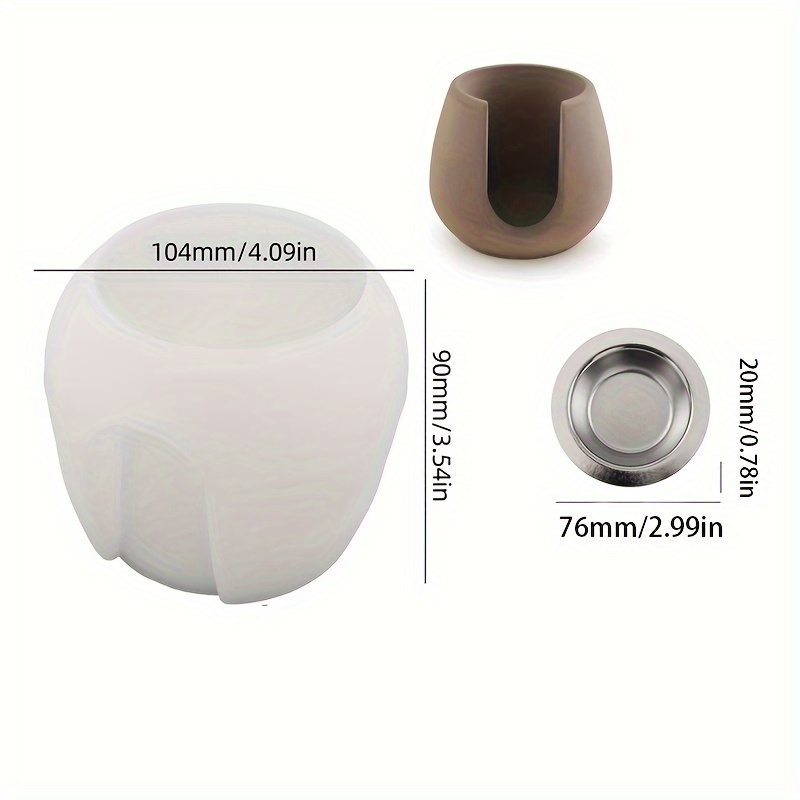 Resin Silicone Mold-cylindrical Silicone Mould Diy Hydroponic Vase Concrete Cement Mould Wax Container Making Plaster Mould Essential Oil Candle Holders Wax Burner Diffuser Silicone Molds