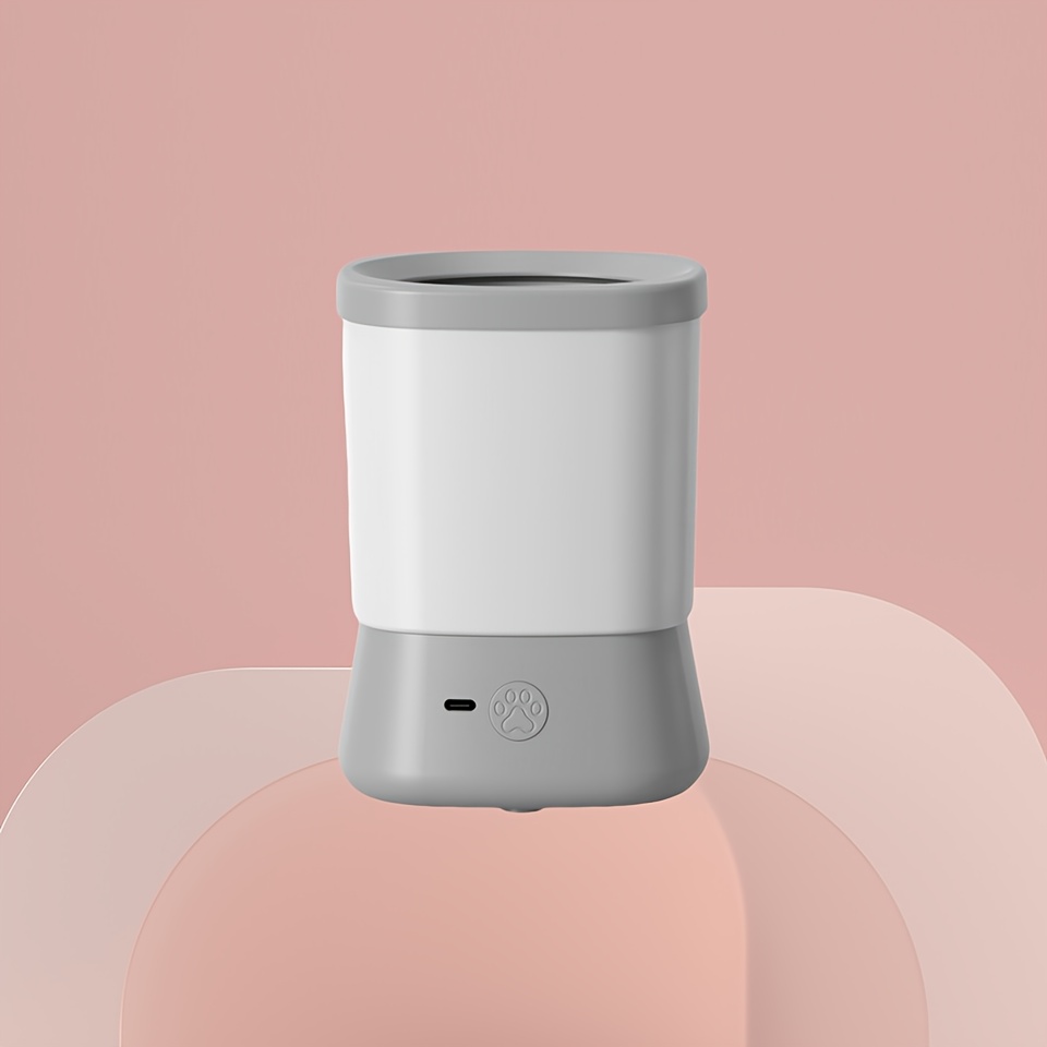 TEMU Nettoyeur de Pattes Portable et Facile à Nettoyer pour Chiens & Chats - Outil d'Hygiène pour Animaux, Lave-Pattes Rechargeable - Design Compact,