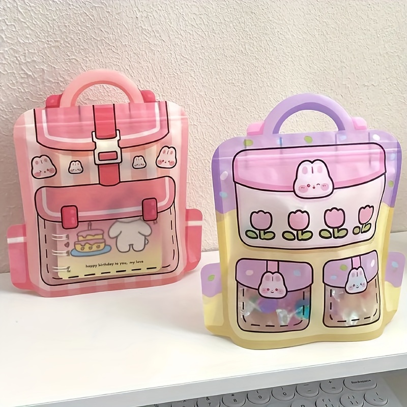 

20pcs Cute School Bag Shaped Party Favor Bags, Plastic, No Electricity Needed, With Treats And Gifts For Birthday, Celebrations, Retail, Boutiques