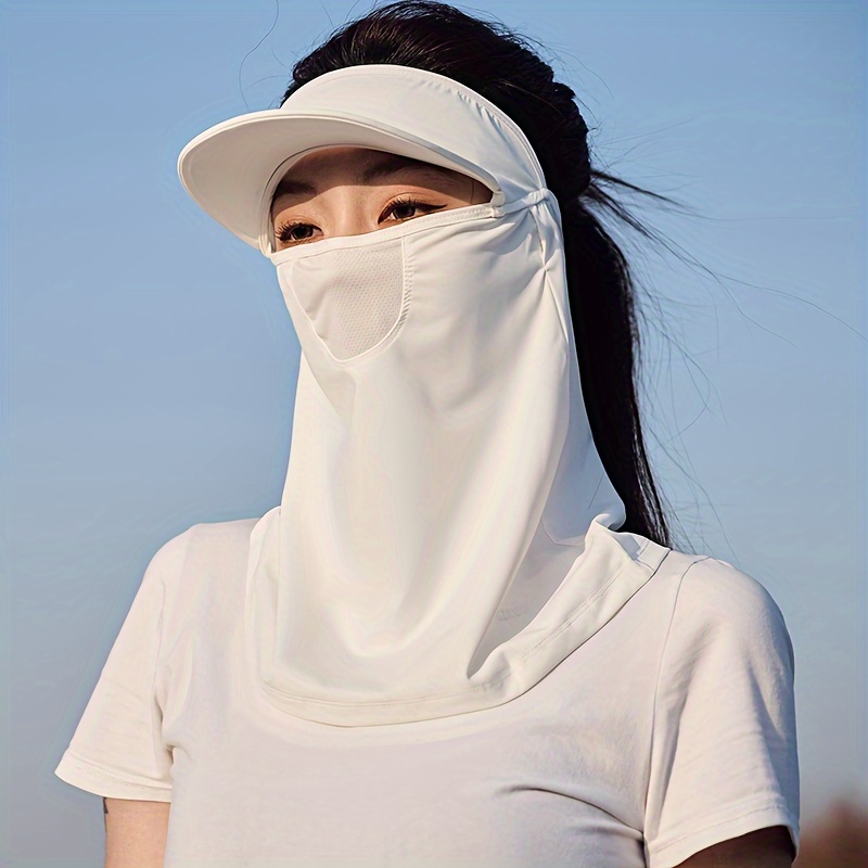 Women Summer Sun Protection Cover Full Face Ice Silk Breathable