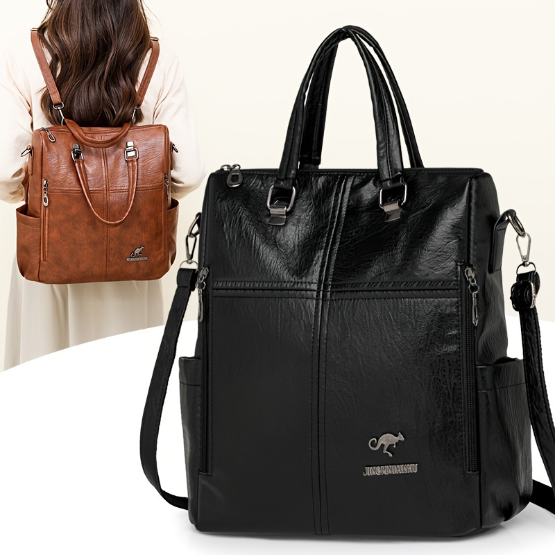 

Sac à dos , en PU de unie en , fermeture à glissière, bords peints, sac multifonctionnel de Guangzhou - Disponible en