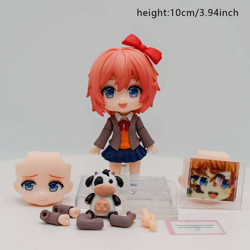 Doki Doki Literature Club! Sayori PVC Action Figure - Adjustable Statue With Accessories
