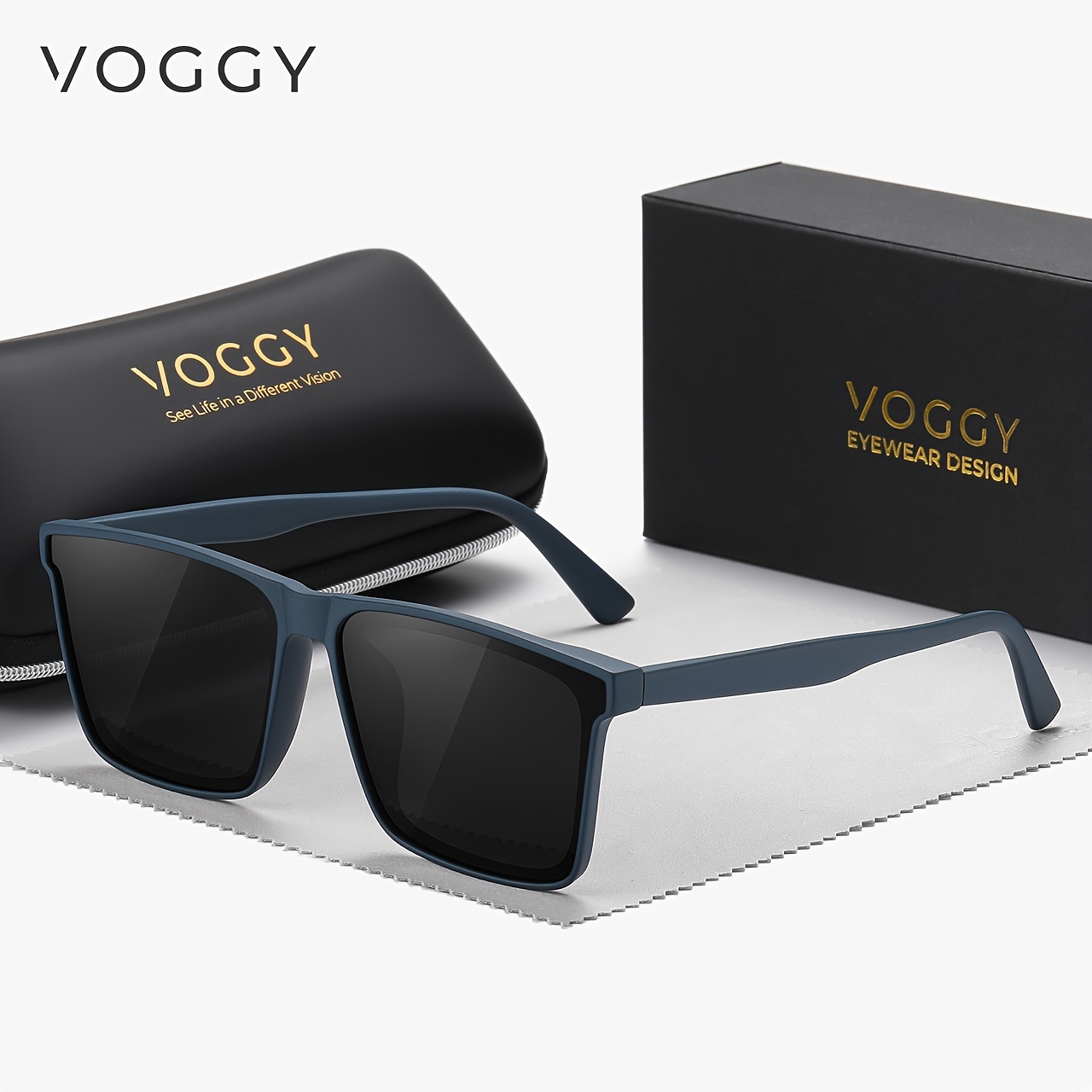 

Voggy Tr90 Polarized Sunglasses For Men Women, For Driving, Outdoor Activities, Cycling, Fishing, Vacation, And Travel With Gifts Box Mother's Day/give Gifts