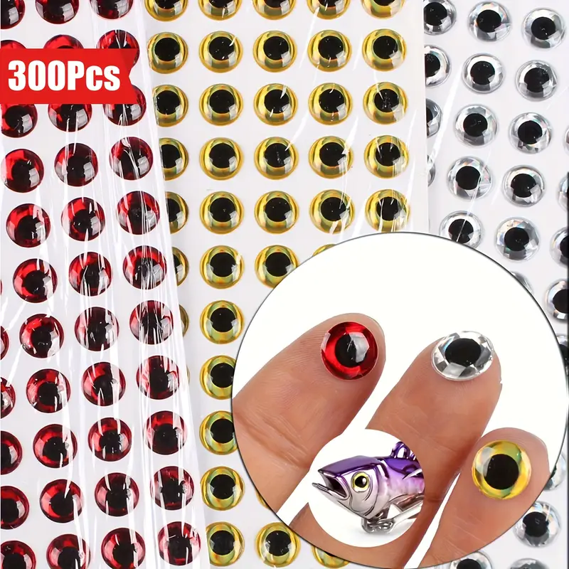 300pcs 3d bionic fly tying material lure eyes 4mm - Temu 300pcs 3d bionic fly tying material lure eyes 4mm - Temu