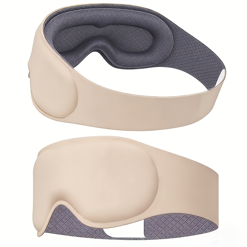 TEMU Masque de sommeil occultant profilé 3D, pression sur , masque de sommeil profilé 3D 100% occultant, couvre-yeux respirant en mousse à de pour