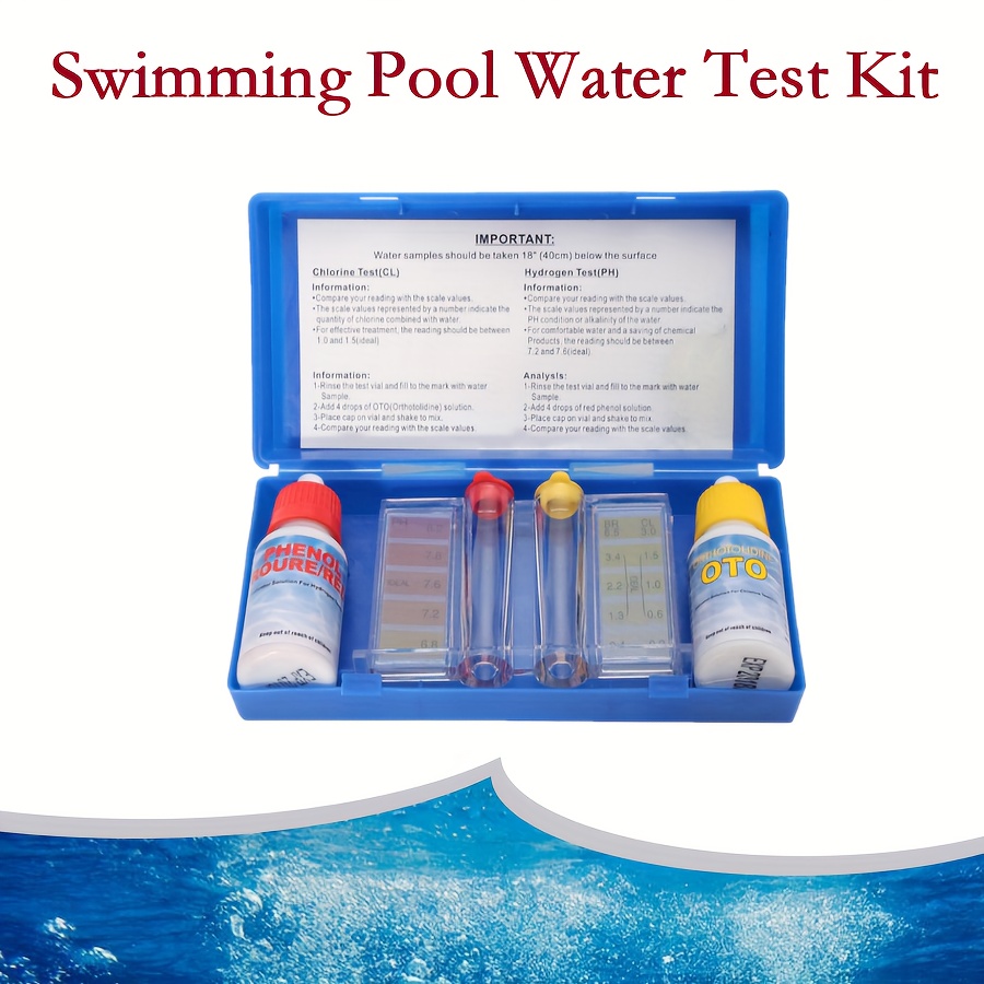 

Complete Pool & Spa Water Test Kit - Accurate Ph And Chemistry Tester With Reagents And Bottle Set