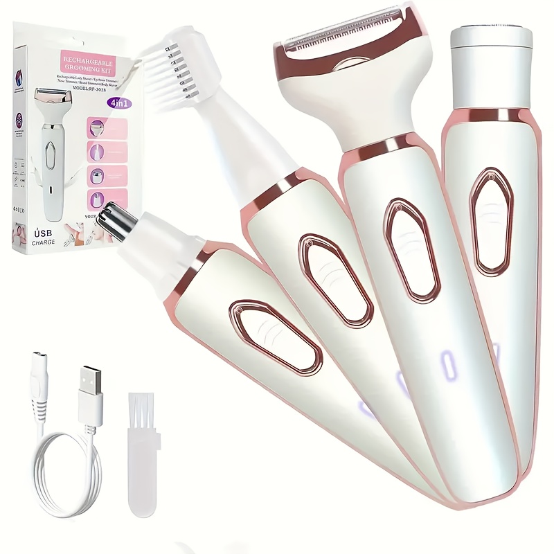 TEMU Rechargeable - Hair Trimmer Portable Body Shavers Set Grooming Kit