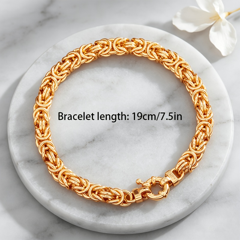 Image of 925 Sterling Silvery Women's Bracelet, Grass God Ring Clasp Bracelet, , , Low Sensitivity, Women's Jewelry, Mother's Day Gift, Valentine's Day Christmas Gift, Gift Box Packaging.