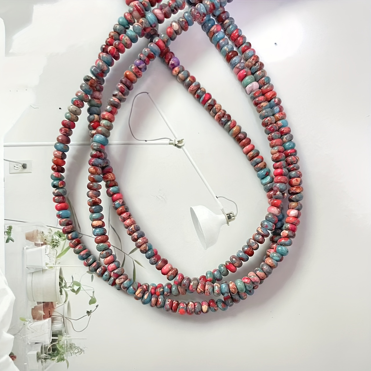 18Cm Imperial Stone Abacus Beads String for Handmade Jewellery
