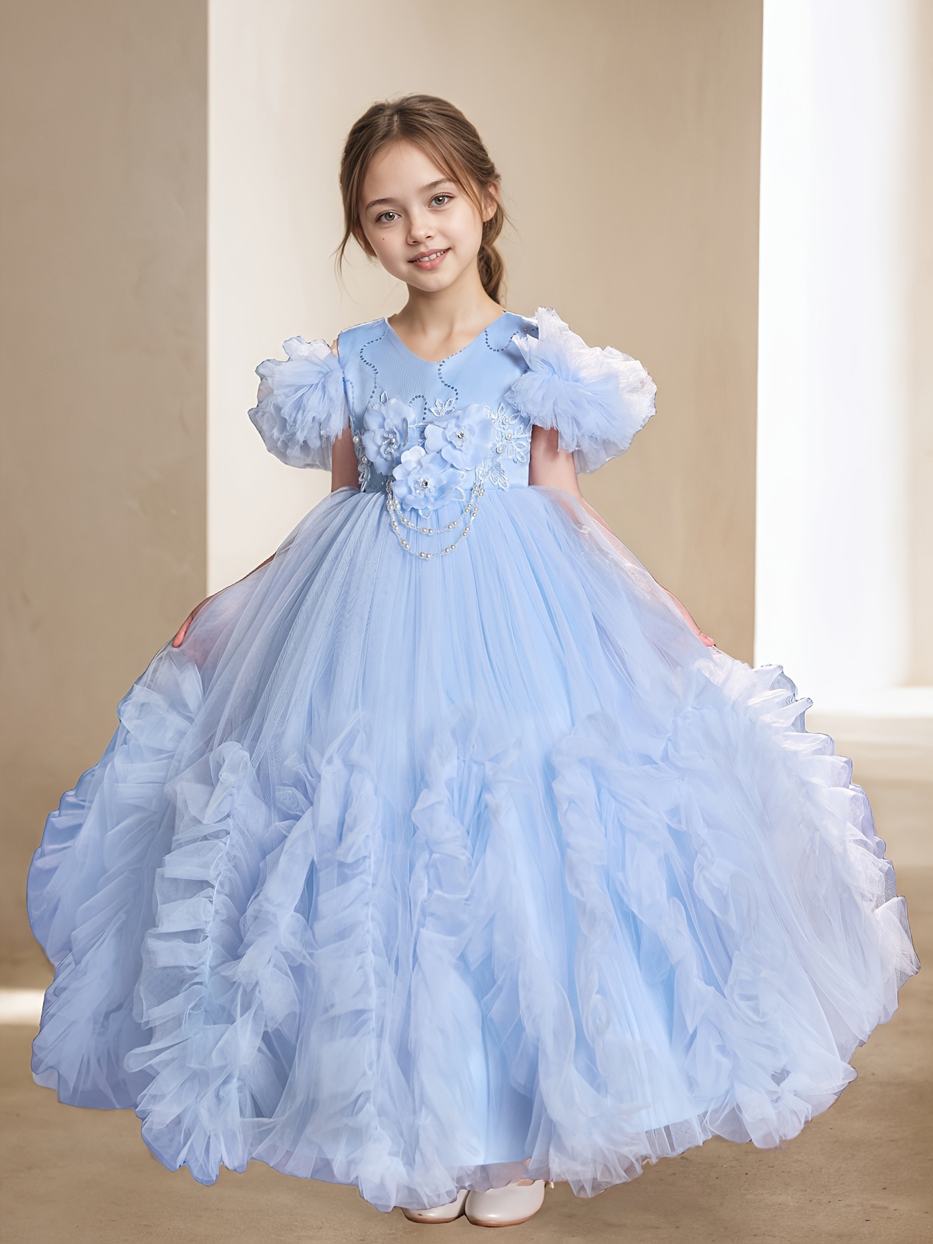 children's formal dresses australia girls ball party evening dress floral beading elegant beautiful dresses for girls