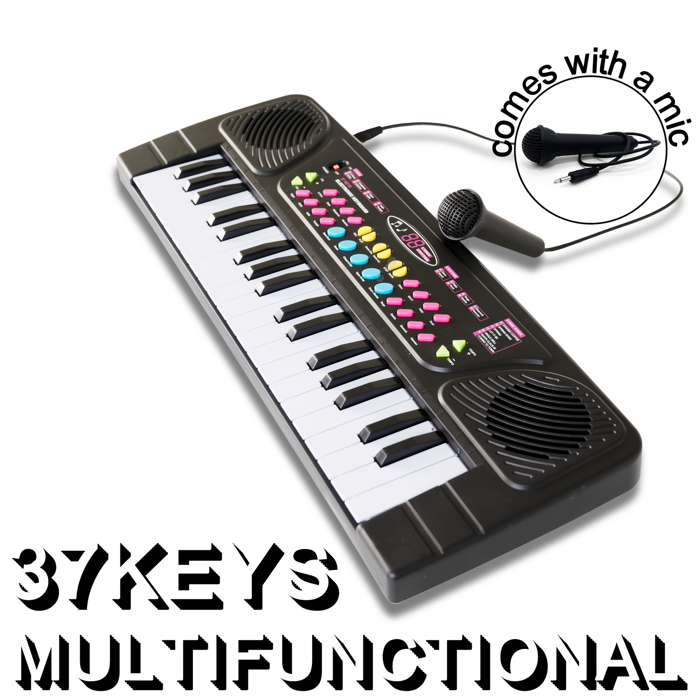 Mini draagbaar elektronisch toetsenbord/piano met 37 toetsen voor kinderen