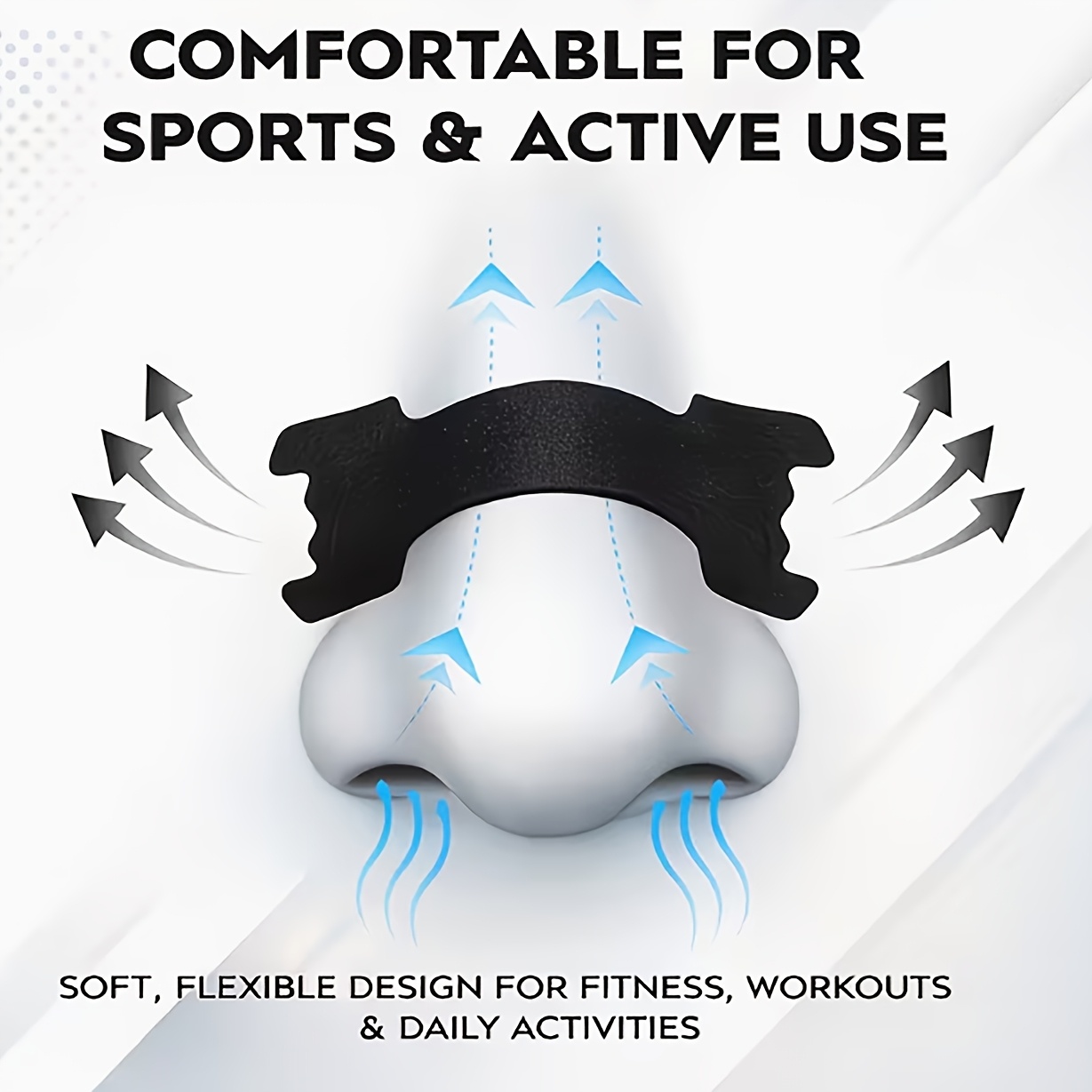 200-pack Sports Nose Strips - Breathable Nose Pads, , With A Comfortable And , Suitable For Use