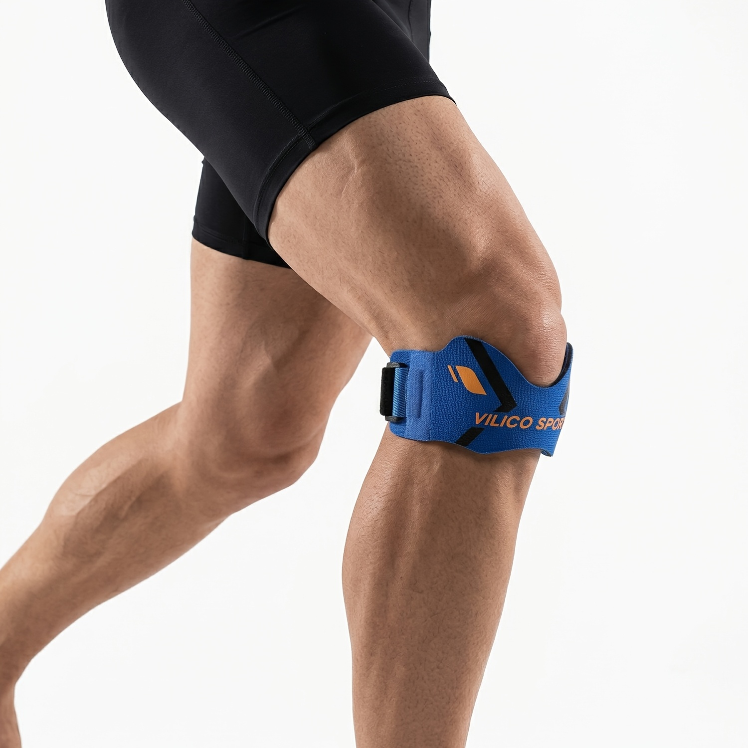 TEMU Vilico 1pc Sports Patella Support Band, Unisex Knee Support, Patella For Running, Basketball, Cycling, Fitness, And Daily Exercise
