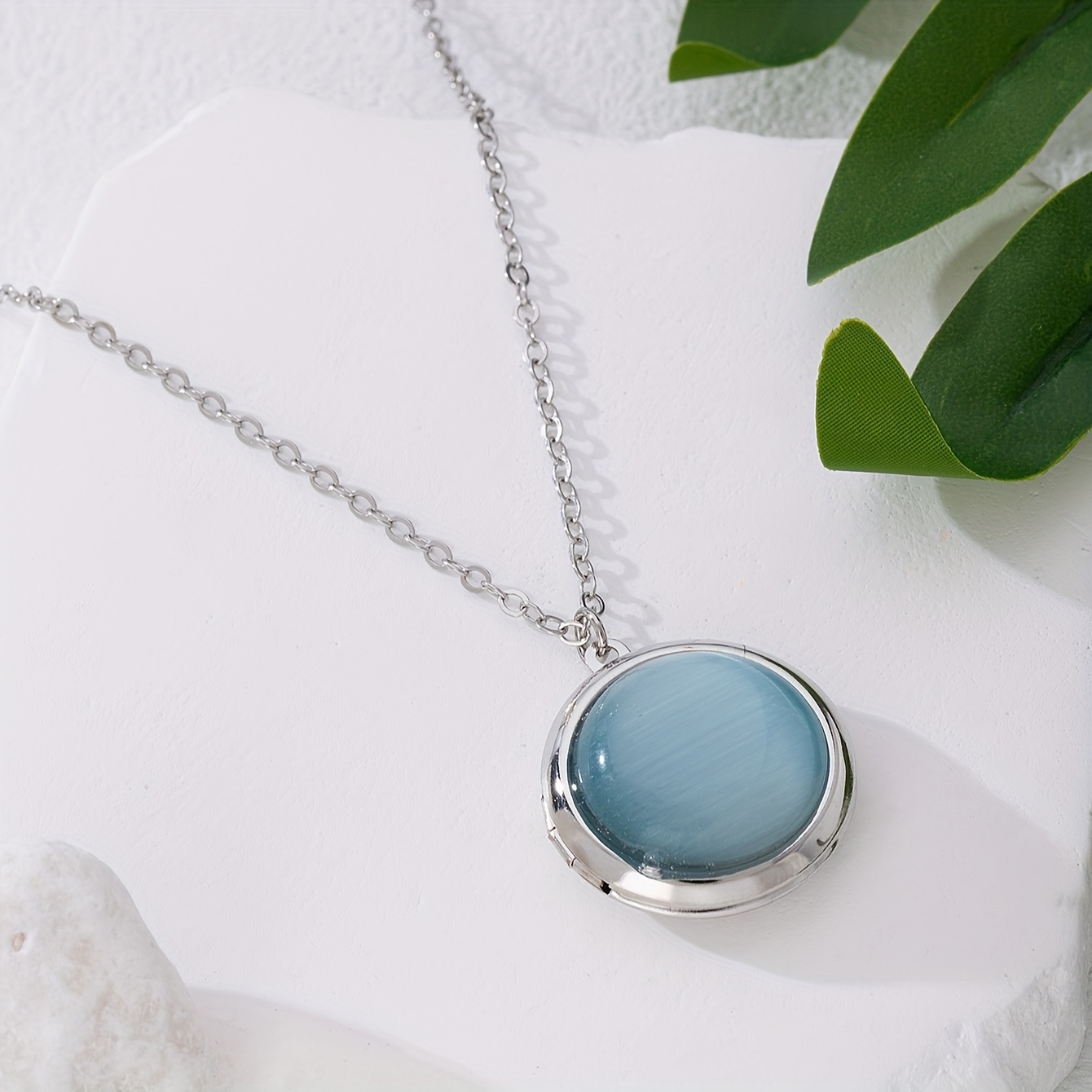 TEMU 1pz Collana Pendente con Cornice Fotografica , e Versatile con Design Intercambiabile. Stile Forma Tridimensionale, Elegante, , , e Boh矇mien. un