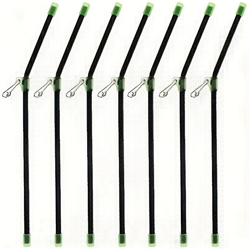 25pcs Fishing Balance Connectors, Anti- Fishing Kit 25pcs, Spacer Tubes, Fishing Gear Separators, Plastic Curved Tube Separators, Black