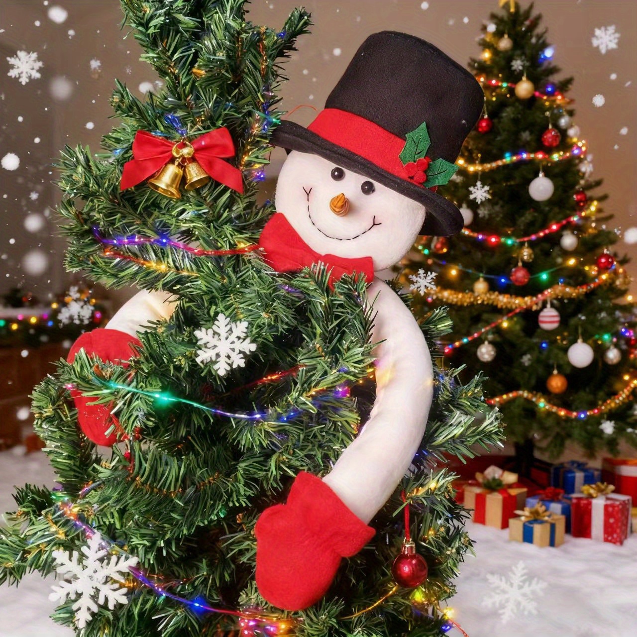 TEMU Decorazioni natalizie TreeToppers, ornamento guantato che abbraccia , punta a stella per albero di Natale, decorazione per scene domestiche
