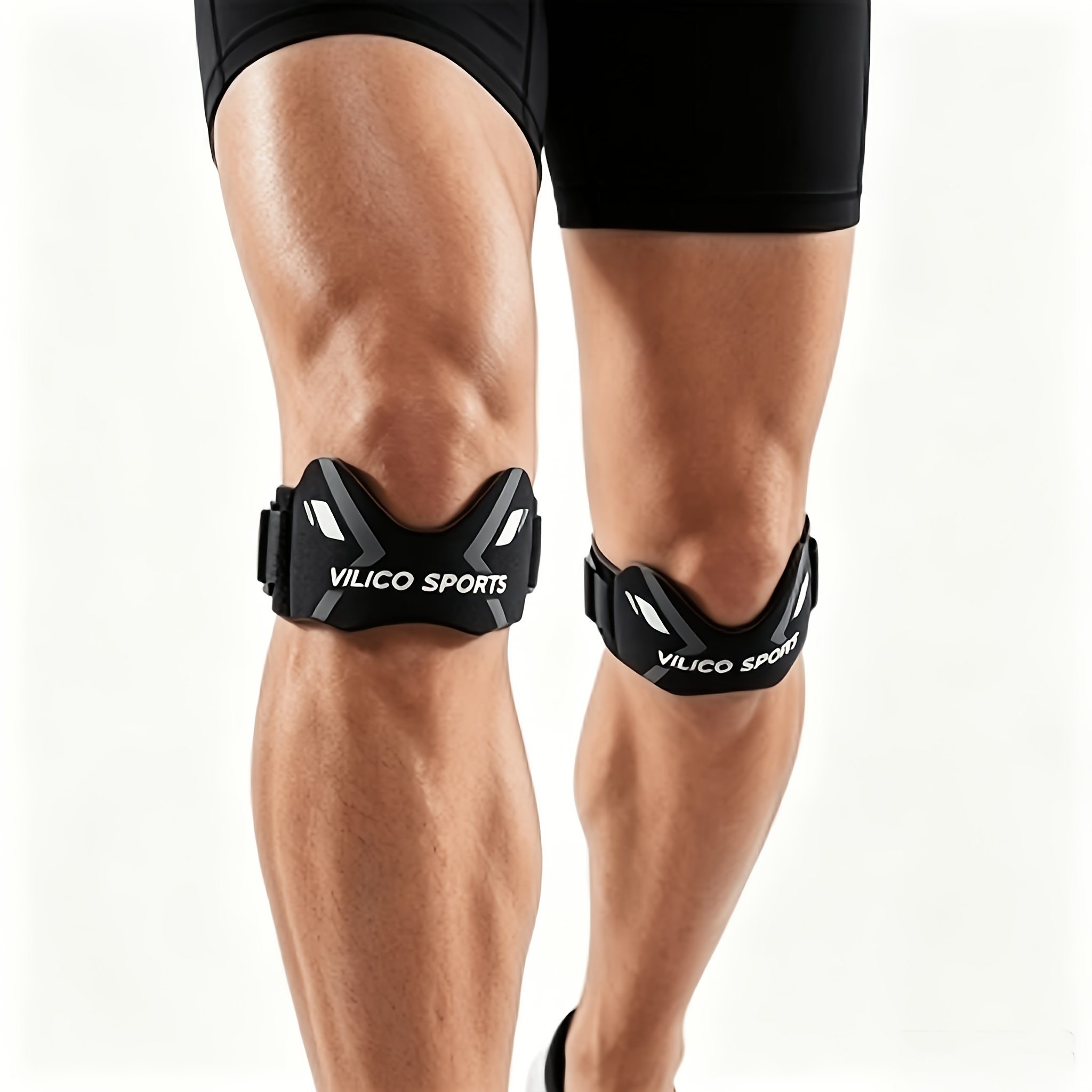 TEMU VILICO 2 pezzi Fascia Professionale per , , Disponibile in Pi羅 Colori, Un di Pratiche di Supporto Sportive per , Previene il Dolore al Ginocchio