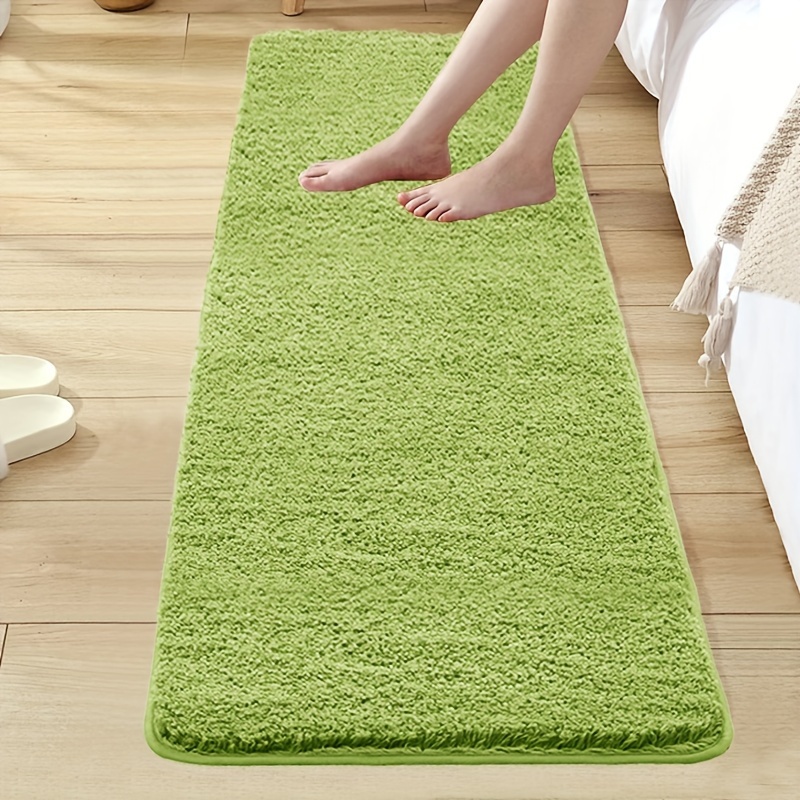 Image of [sponge Density 25d] 1pc/fluffy Plush Super Absorbent Bath Mat. Non-slip Room Mat, Comfortable Premium Bath Rug, For Bathtub, Shower, Bathroom Additions, Bathroom Decor, Home