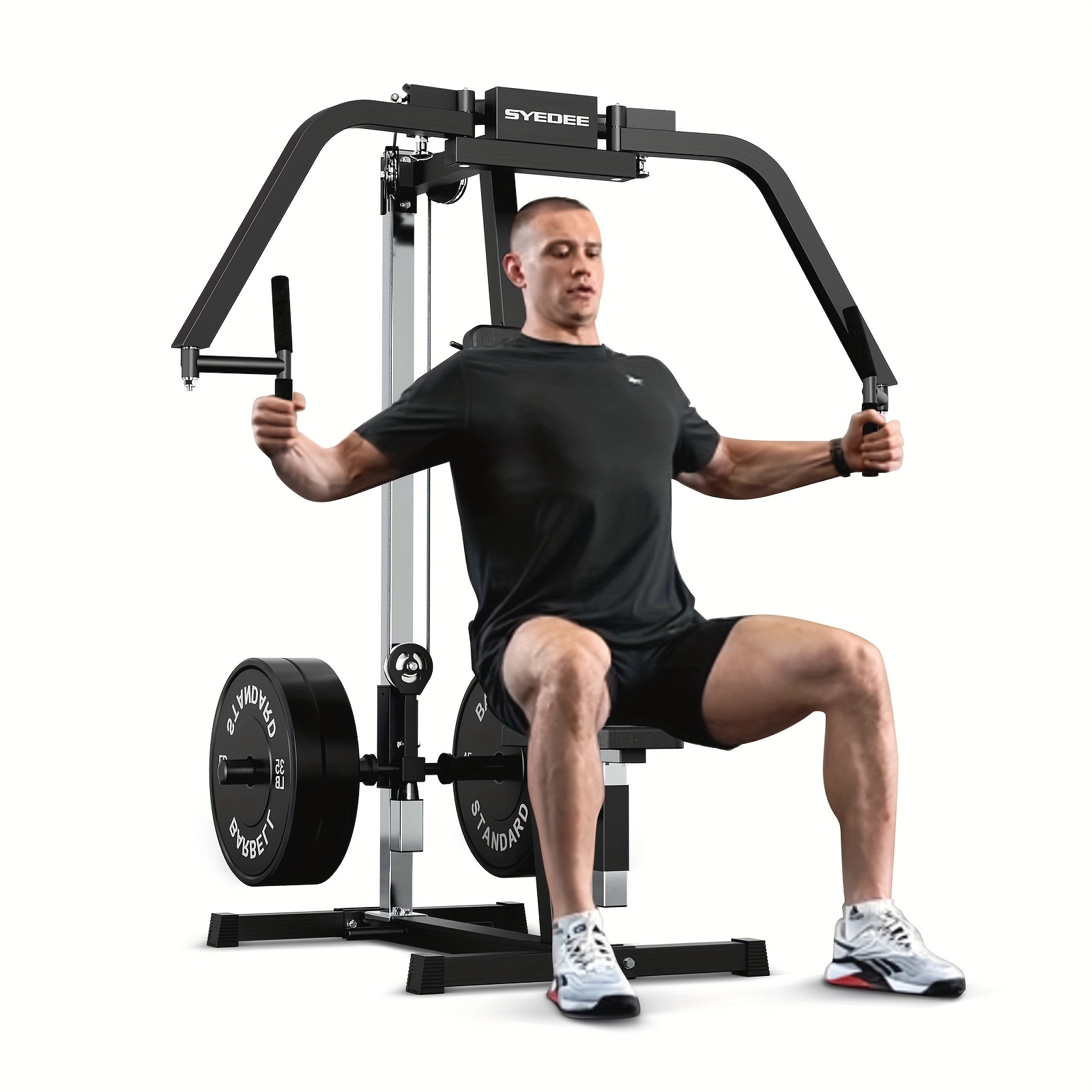 TEMU 2-in-1 Chest Fly And Reverse Machine, Upper Body Specialty Machine, Plate-loaded Pec Fly Machine For Pectoral And Rear For Home Gym