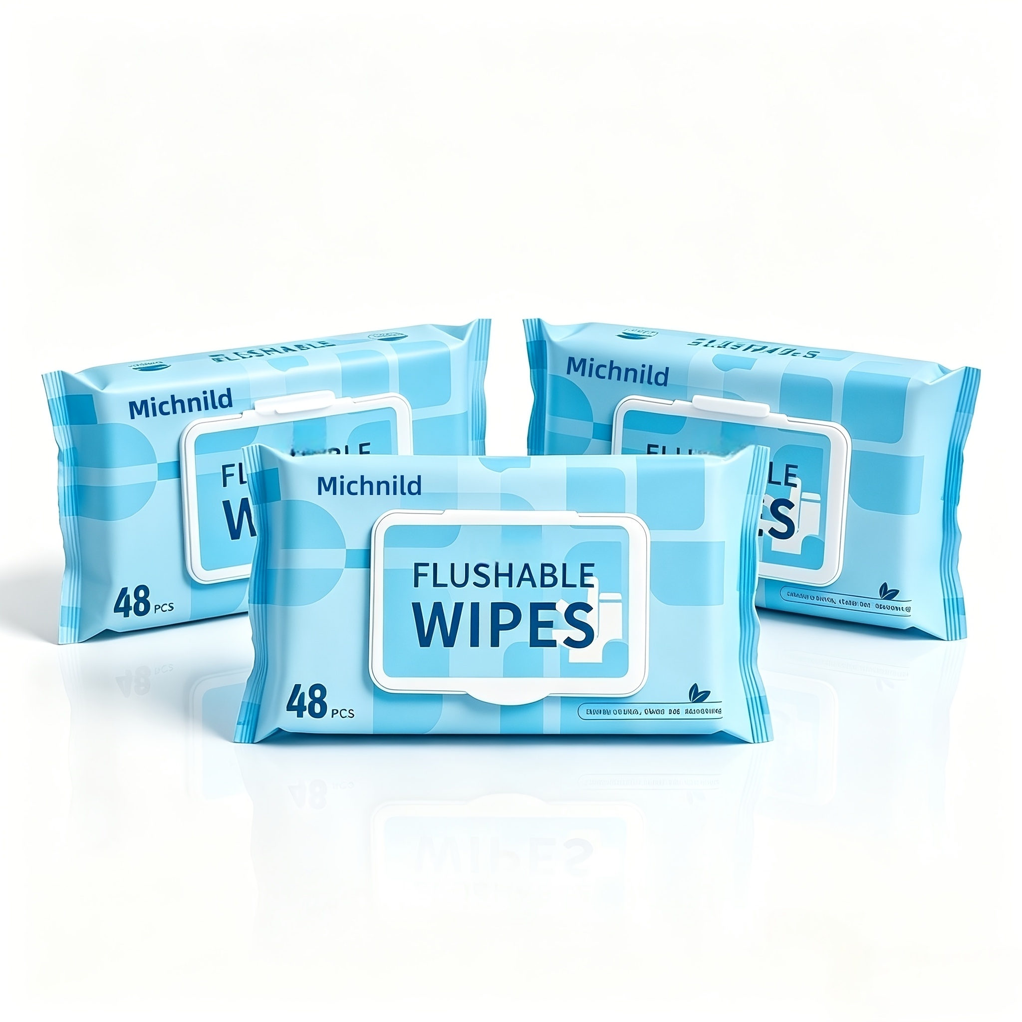 TEMU 9/6/3 Packs Flushable Wipes For Adult Wet Wipes, Total 432/288/144pcs Unscented Toilet Wipes Flushable, No Alcohol And Fibers, Septic And Sewer