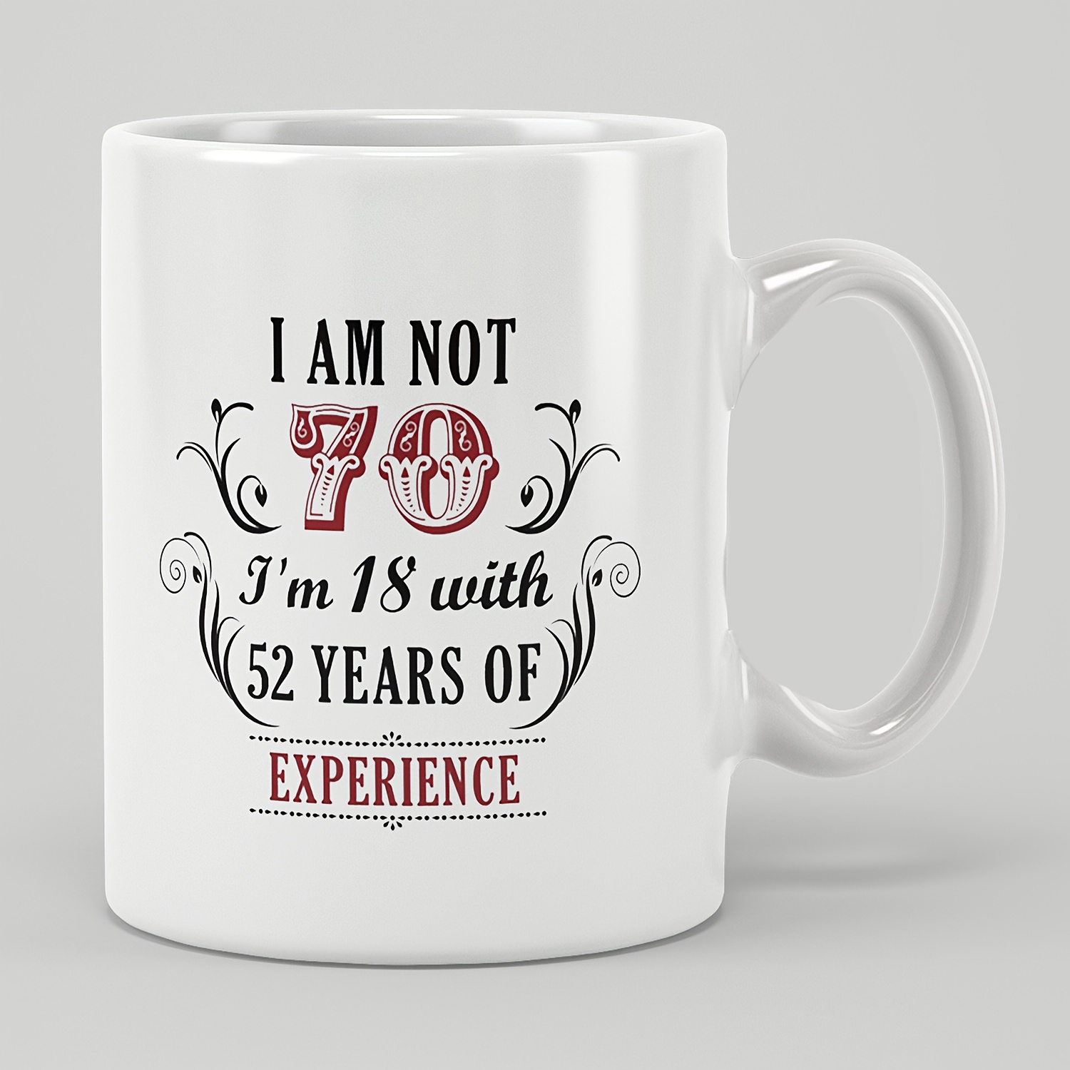 70th birthday gifts for women men - 11 oz coffee mug - 70 year old present  ideas for mom, dad, wife, husband, son, daughter, friend, colleague,  coworker (70th birthday gift) | Check