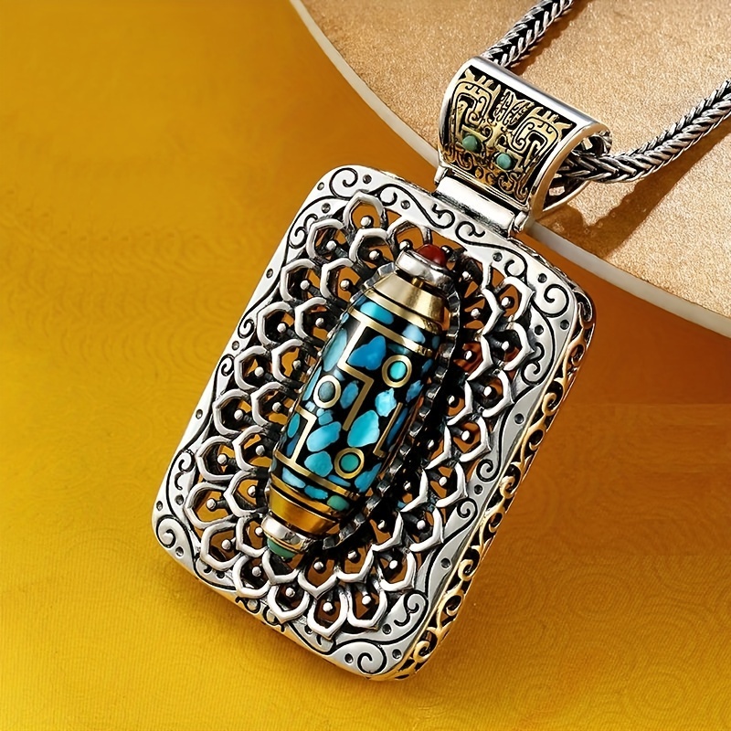 1pc retro         rotating bead pendant   national     mens and womens pendant jewelry details 1
