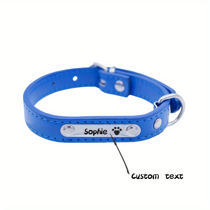 TEMU Custom Small To Medium Pet Dog Identification Tag, Cat Anti-lost Engraved Collar, Lost Pet Owner Phone Number Plate, Suitable For Small Dogs And