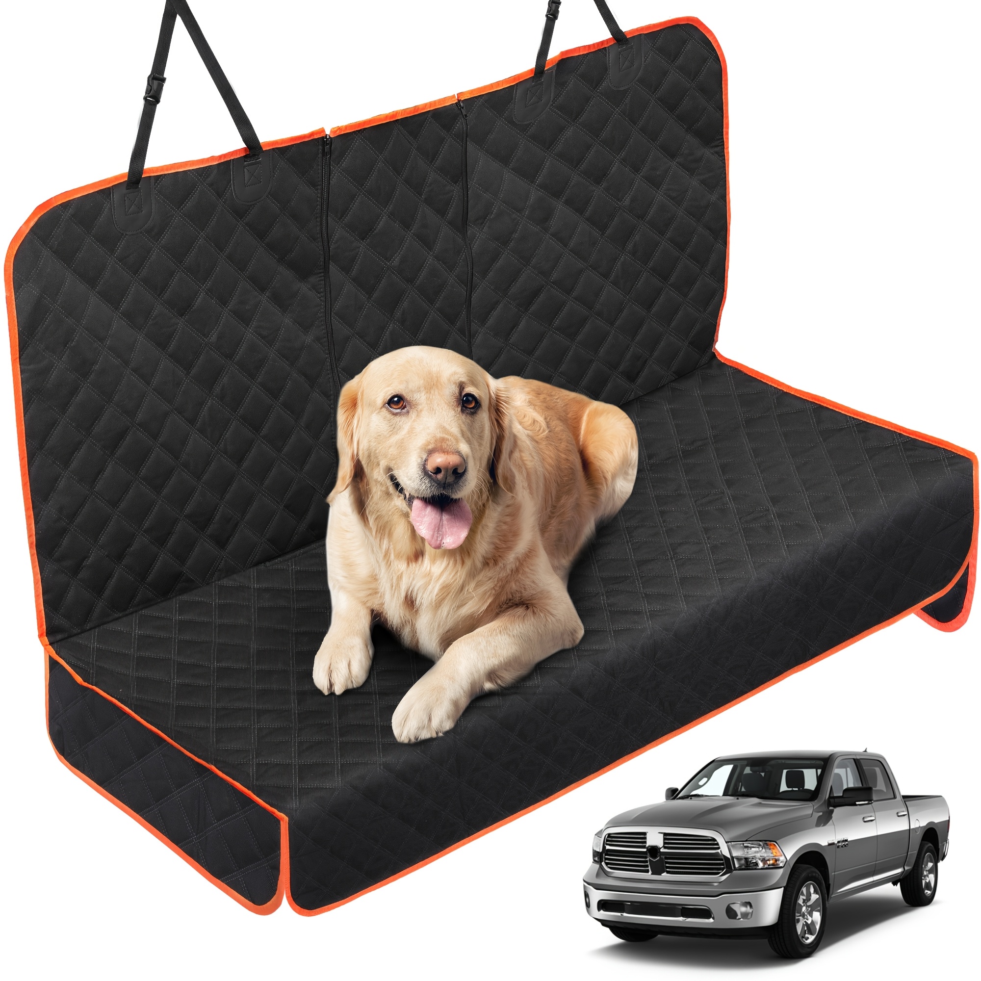 

Waterproof Bench Back Seat Cover For Trucks, Suvs For Chevrolet Silverado/for /for Ford /for Gmc Sierra Nonslip Back Seat Cover For Dogs Easy Car Seat Protector Black