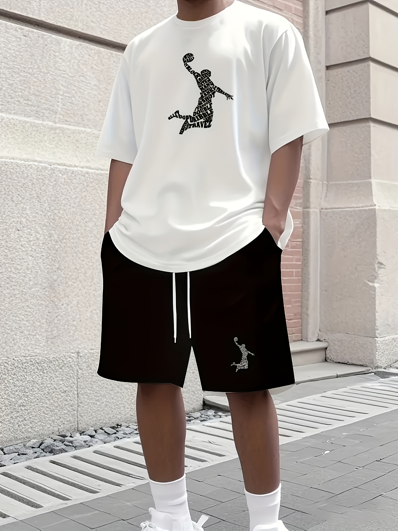 New Arrival Kebisi Selected Men's T-Shirt & Shorts 3D Digital Print 100% Polyester Outdoor Sports Fashionable Loose Comfort Basketball Casual Travel, Reversible Basketball Jersey, Travel Outfit, Summer Clothing, Loose Fit, Geometric Pattern, Machine Washable, Lightweight Fabric, Sports Apparel, Shorts Set, Gym Enthusiasts, Streetwear Lovers