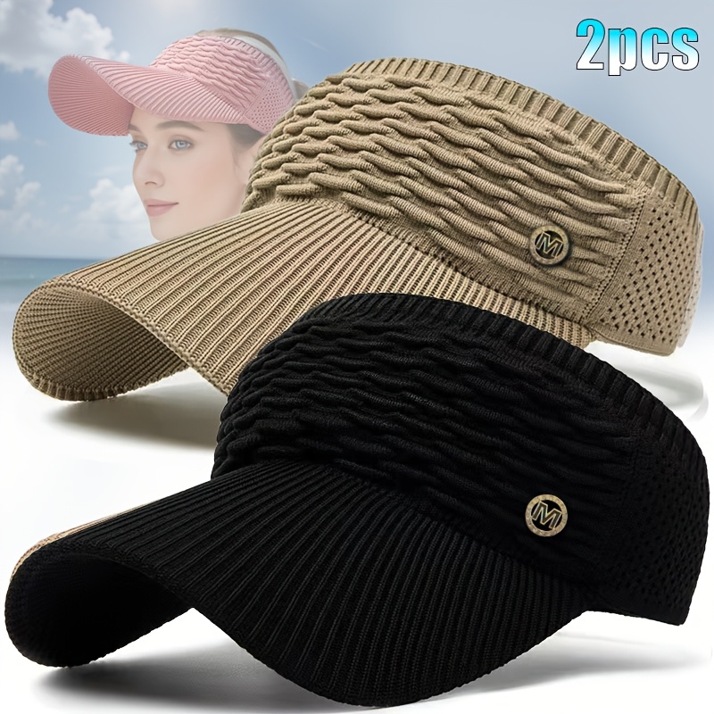 TEMU 2pcs Set, Breathable Women's Sports For Spring And Summer, M Logo, Suitable For Outdoor Running, Traveling, Hiking, Camping, Etc., Holiday Gift