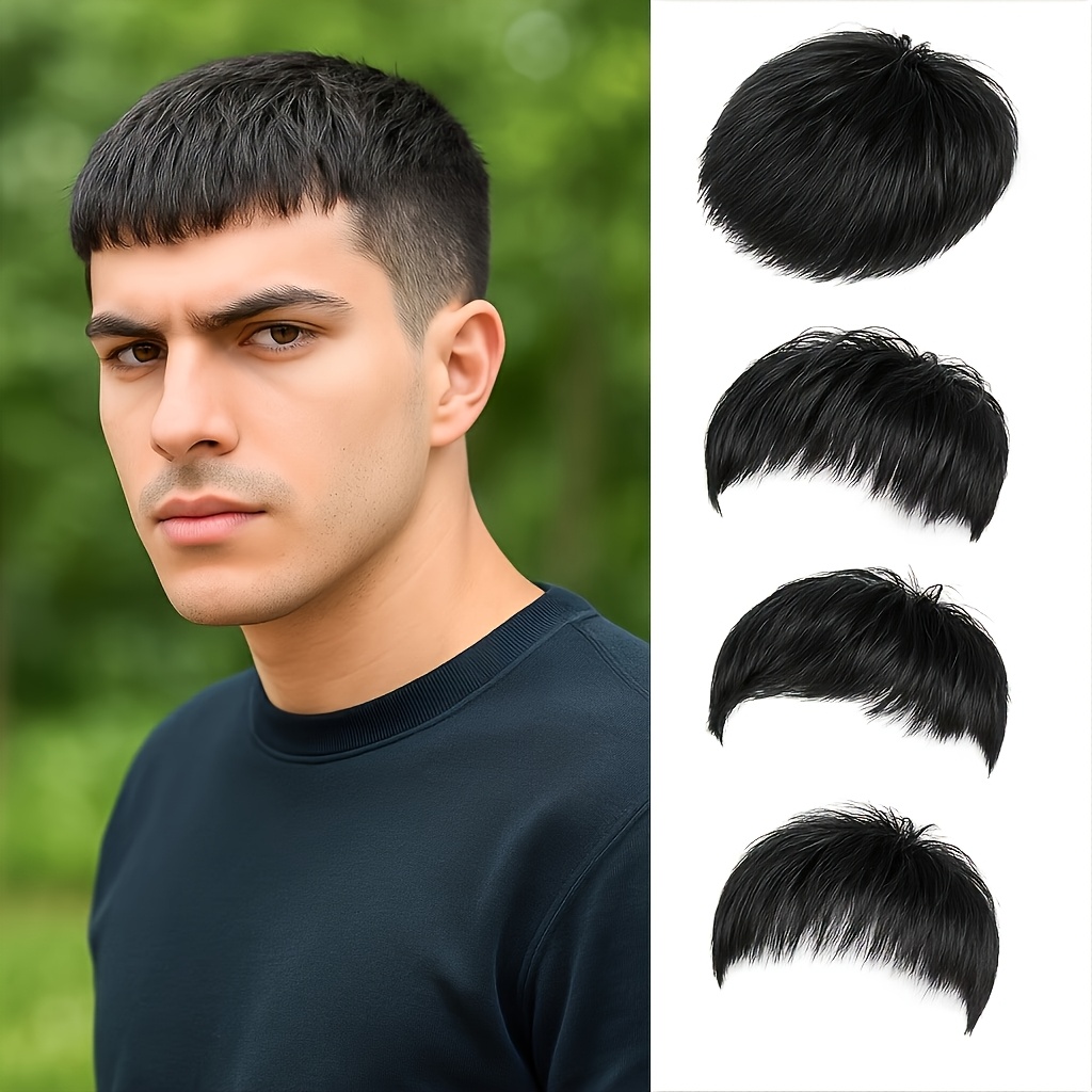 TEMU 【メンズ】ショートストレートヘアウィッグ、耐熱合成ウィッグ、男女兼用ショートヘア、普段使い、イベントやパーティーに最適