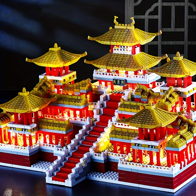 

2664pcs Difficult Building Puzzle Building Blocks, Chinese Building Blocks National Style