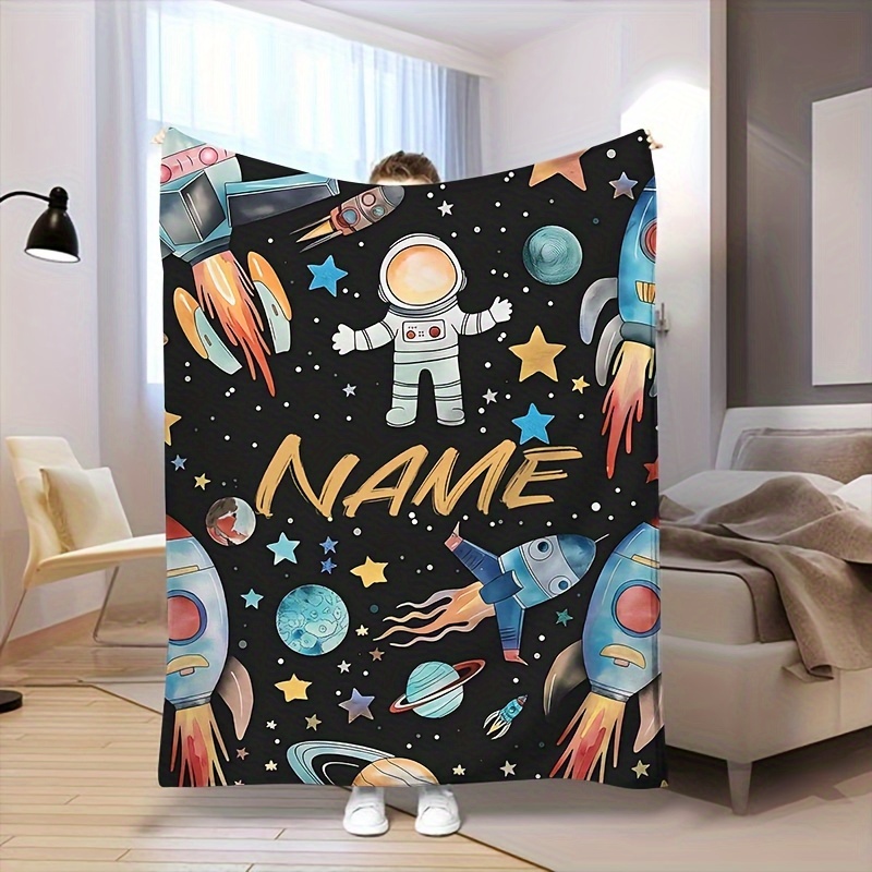 

Personalized For Astronaut & Soft Fleece Blanket - Hypoallergenic, Throw For , Perfect Birthday Gift For Couch Or Bed