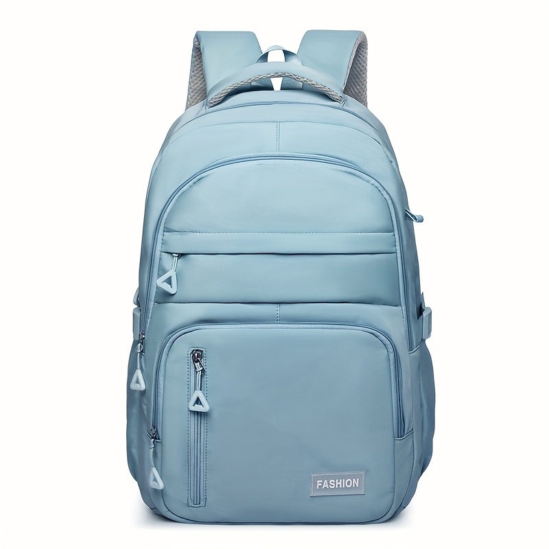 TEMU Lightweight Convertible Backpack With Tablet Compartment, Large Capacity Adjustable Straps, Multi-pocket , Travel School Bag, Durable Zipper