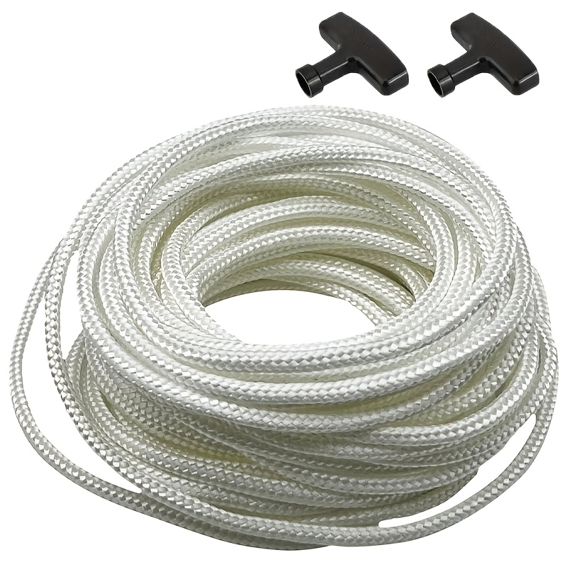 

A 49.2-foot Rebound Rope With A Diameter Of 3mm/0.12 Inches, Suitable For Chainsaws, Lawn Mowers, , , Brush , And Compatible With , Including 2 Handles.