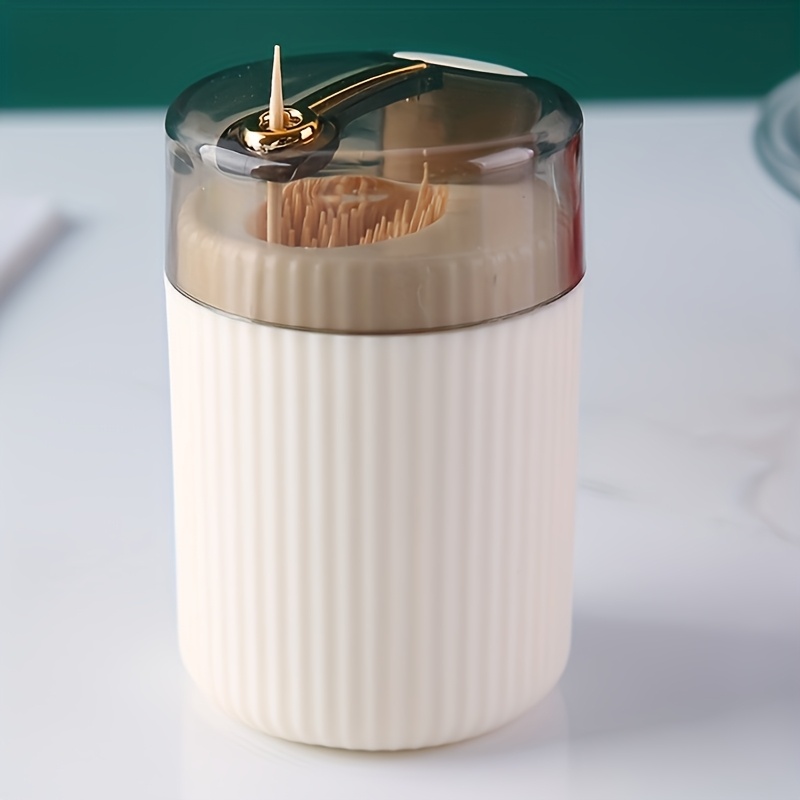 Convenient Home Toothpick Storage Box - Automatic Release Press-type Plastic Without Toothpicks