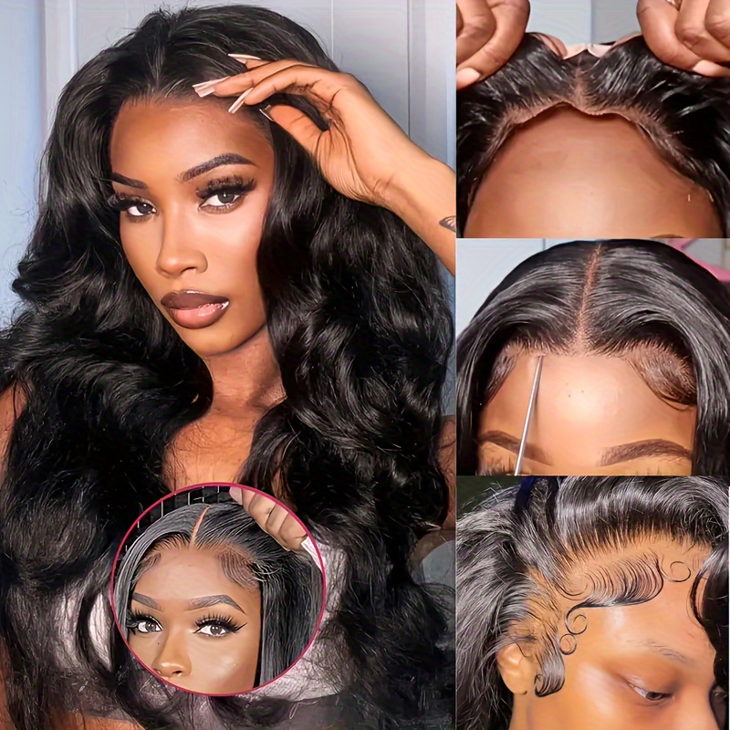 

200% Density Glueless Wigs Human Hair Body Wave 13x4 Lace Front Wigs No Glue Pre Cut Pre Plucked Hd Lace Frontal Wigs For Beginners