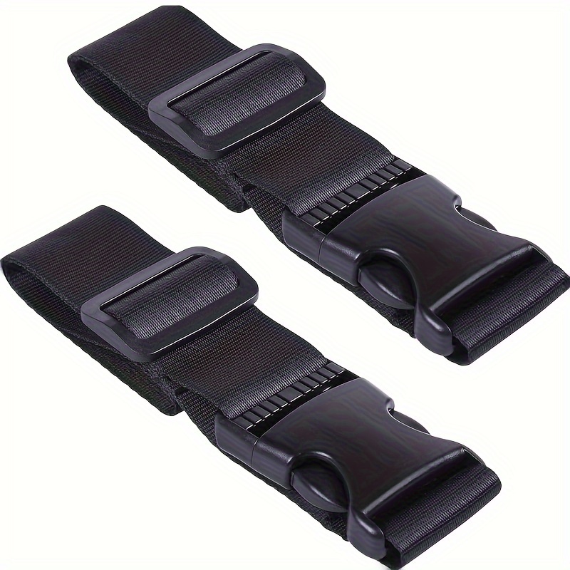 

2pcs Bag Luggage Straps, Heavy Duty Adjustable Suitcase Belt, Travel Attachment Travel Accessories For Connecting Your Luggage Together