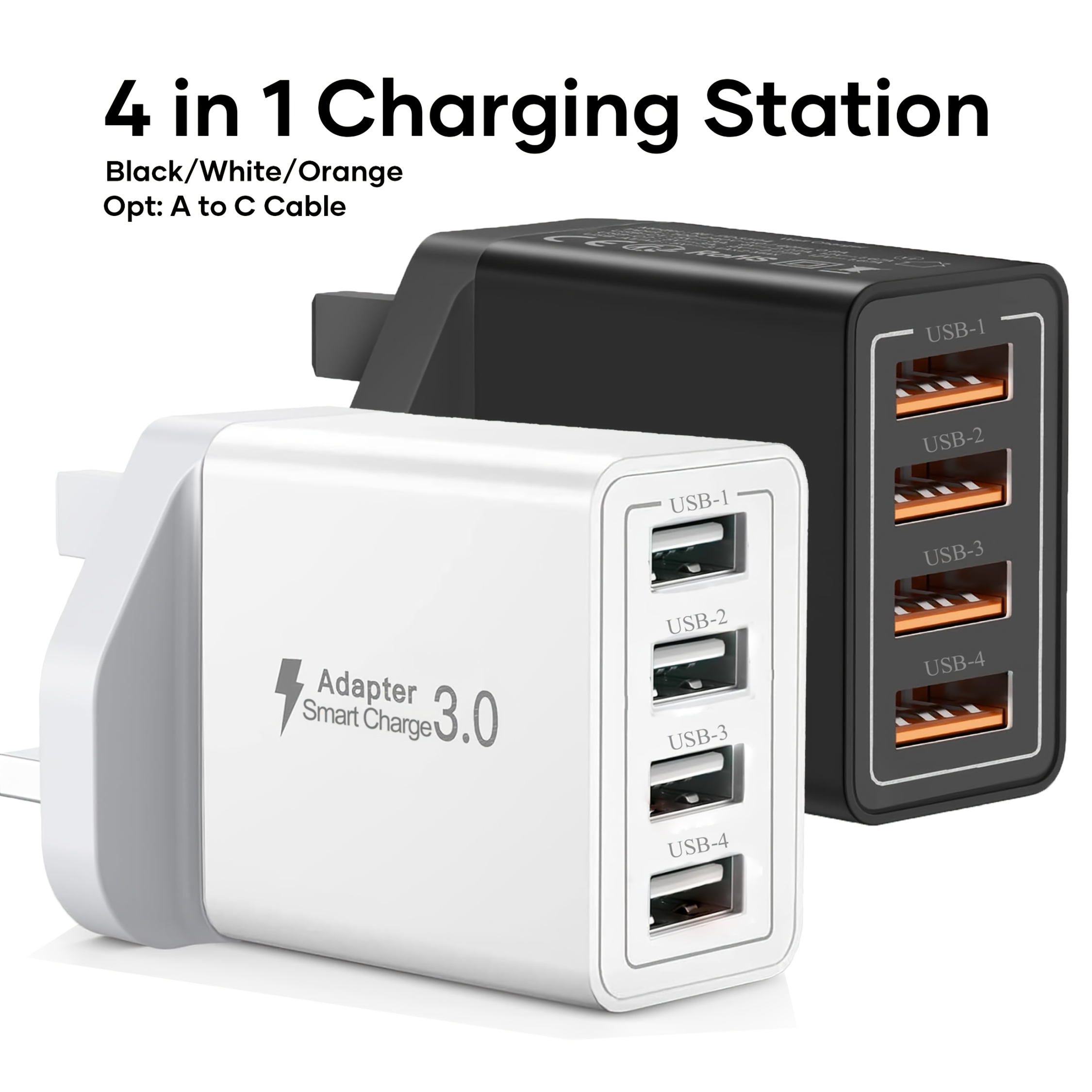 4 port usb fast charger 5v2a wall charger multi usb power adapter for iphone   phones phone camera mp3 etc lightweight design 220 240  20w output 4 port charging station no battery power supply mode universal connector