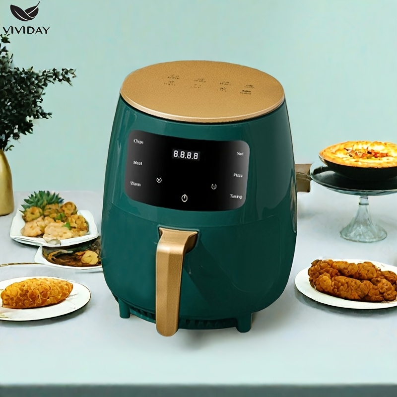 

Electric Air Fryer, 4.5l Large Capacity, Multi-functional Oven, 1400w, 220-240v , Pp Material, No Battery, With European Plug For Home Kitchen Baking And Frying