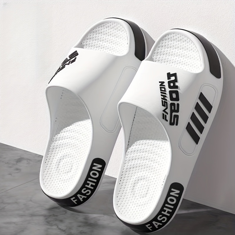 mens summer fashion massage slides non slip textured design eva material breathable open toe slippers for home outdoor and beach use indoor slippers casual slippers eva slides summer sandals Product details 9