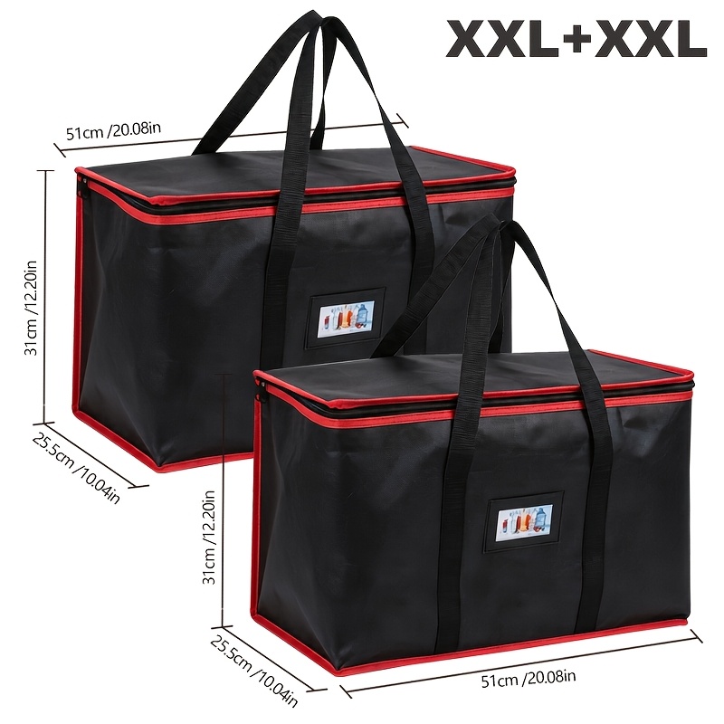 Image of 2pcs Xl Or Xxl Size Moving Transit Bag. Non-woven Fabric Insulation And Freshness Effect. Zipper Seal, Large Capacity, Easy To Clean.