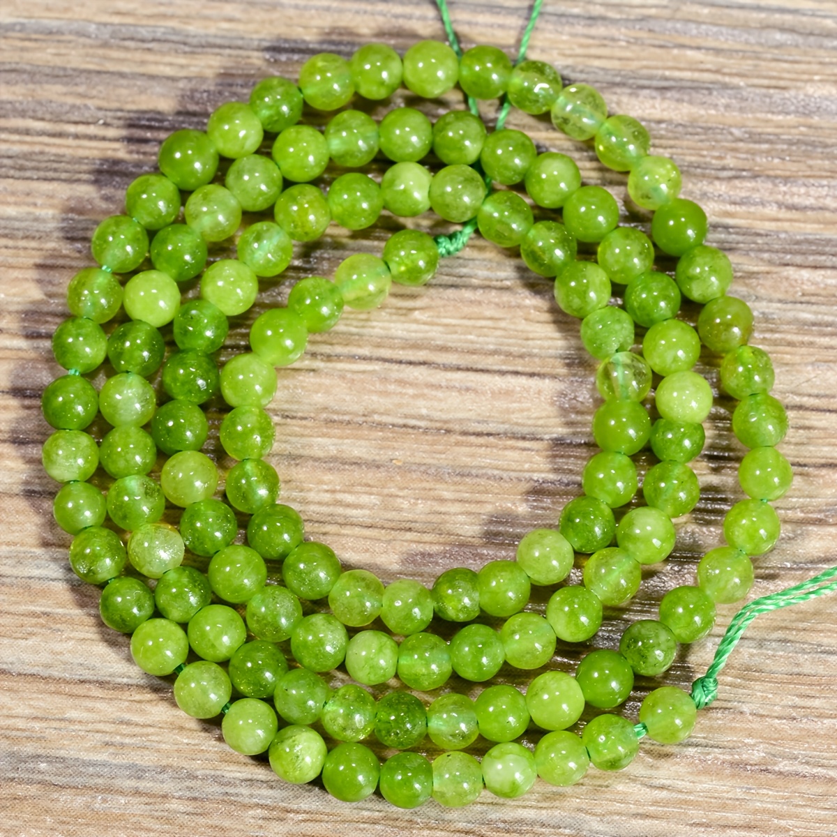 TEMU Natural Olive Beads, Olive 3mm Small Round Beads For Jewelry Making, Women's Jewelry Additions Necklace Bracelet Earrings Rings, Jewelry Making