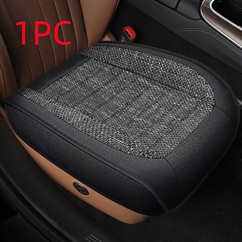 TEMU 1pc New Car Front Seat Base Single Seat Pad, Light Luxury, Easy Design, Fully Enclosed, Universal Fit, Breathable , Suitable For Home Use,