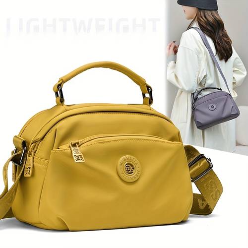 imagem do item bolsa de tiracolo feminina, pequena bolsa de ombro casual estilo japonês, mala de mão para deslocamentos de trabalho, pequena bolsa para passeios