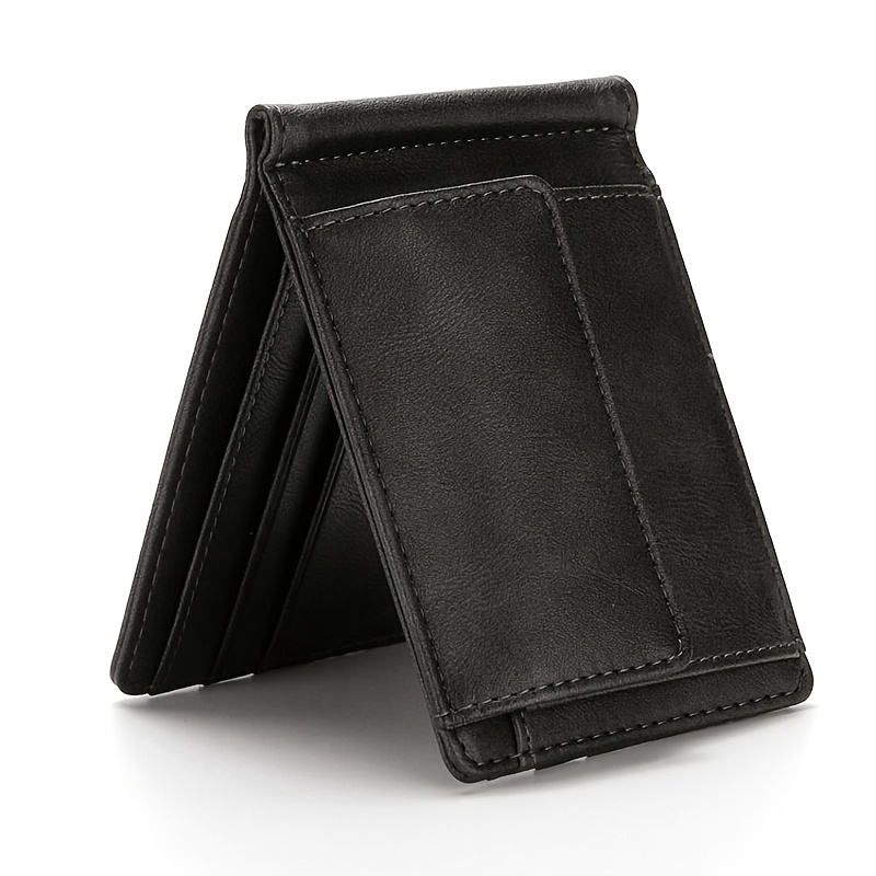 Men's Wallet With Front Pocket Featuring A Coin Pocket And Multiple Card Slots For Credit Cards