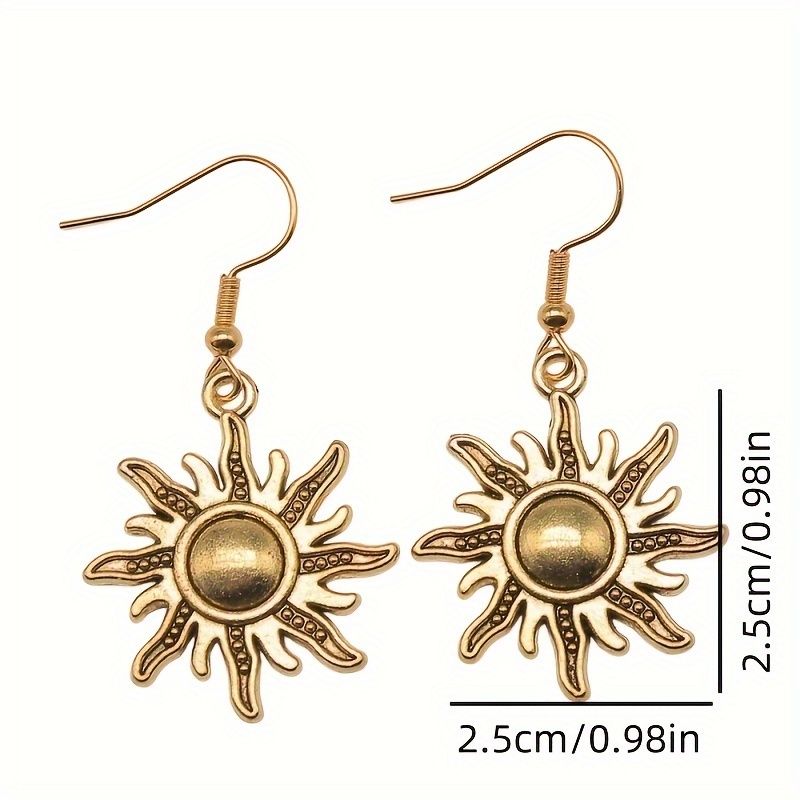 Women's Bohemian Sunshine Pendant Earrings
