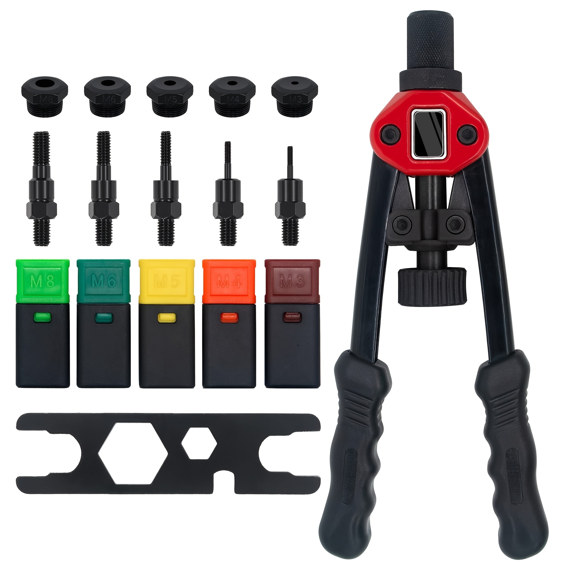 Manual Rivet Nut Gun, Im3-m8 Metric Thread Insert Blind Rivet Nut Tool Kit