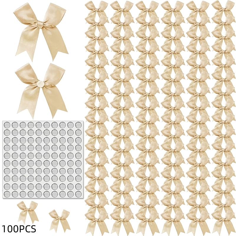 TEMU 100 Elegantes | de Poliéster para Envolver Regalos con Cinta Adhesiva para Decoración de Regalos, Fiestas, Decoración de , Regalos de , Regalos