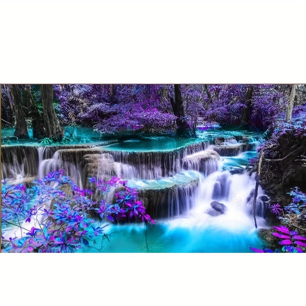 5D DIY Diamond Painting Kits for Adults Large Diamond Painting Full Drill  Round Diamond Dots Waterfall Landscape Diamond Art Kits for Home Wall Decor